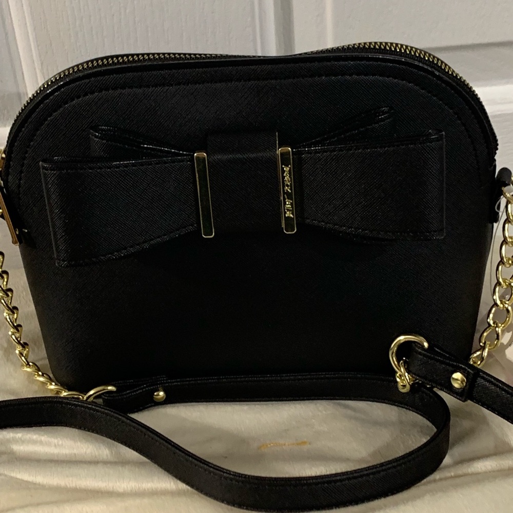Betsey Johnson Black Bow Bag